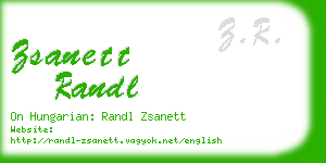zsanett randl business card